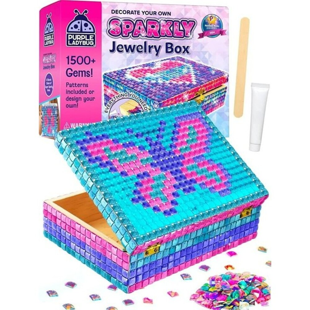 Decorate Your Own Sparkly Jewelry Box